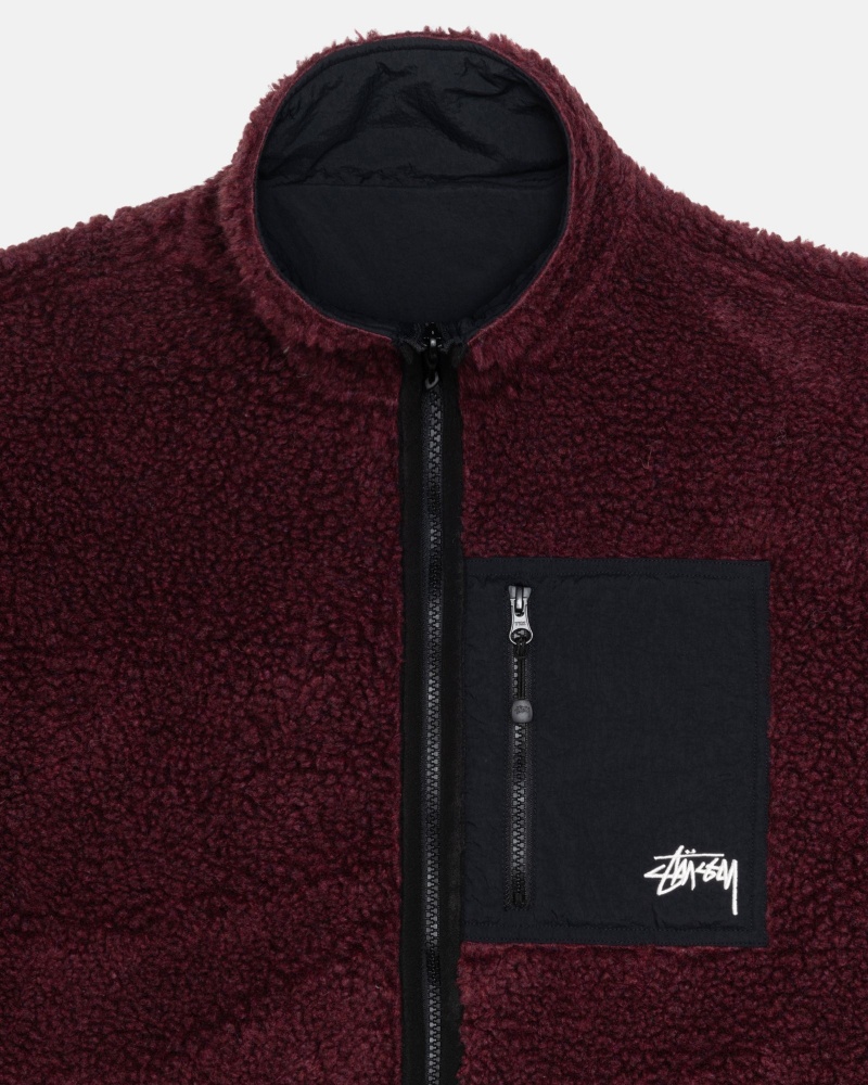 Geaca Stussy Sherpa Reversible Visinii | 52807-CWQX