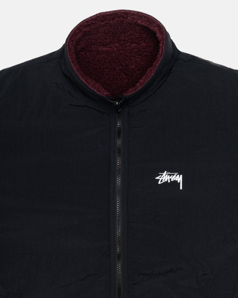 Geaca Stussy Sherpa Reversible Visinii | 52807-CWQX