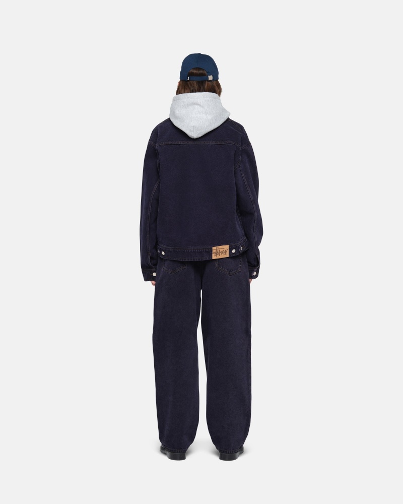 Geaca Stussy Zip Lucru Denim Bleumarin | 48062-QKIX