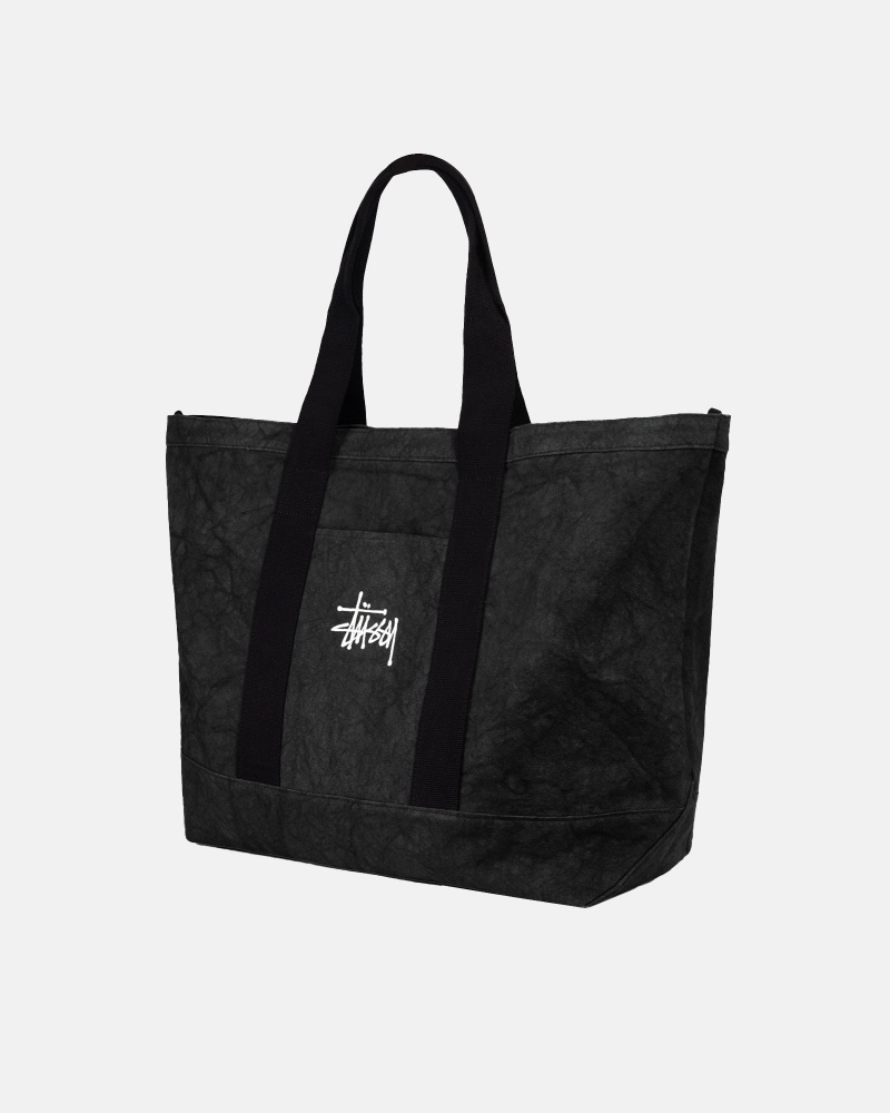 Geanta Tote Stussy Panza Extra Large Negrii | 39705-YRHO