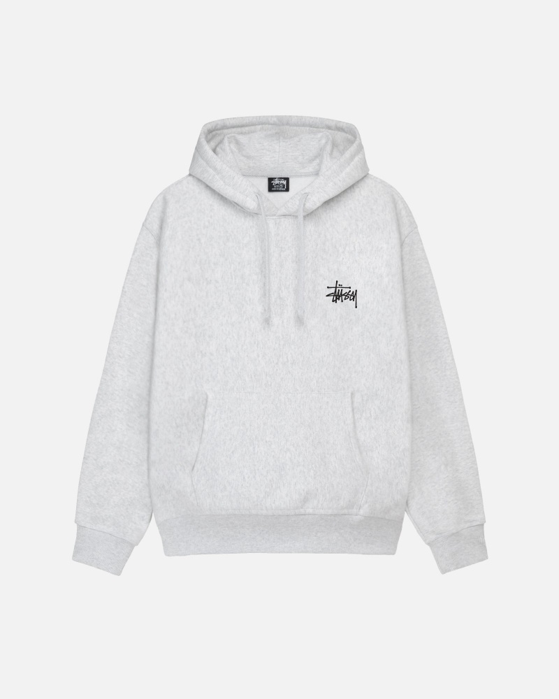 Hanorac cu Gluga Stussy Basic Gri | 04385-JLHU