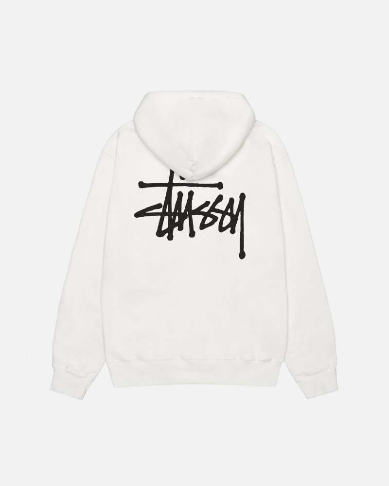 Hanorac cu Gluga Stussy Basic Pigment Dyed Bej | 65794-NPJS