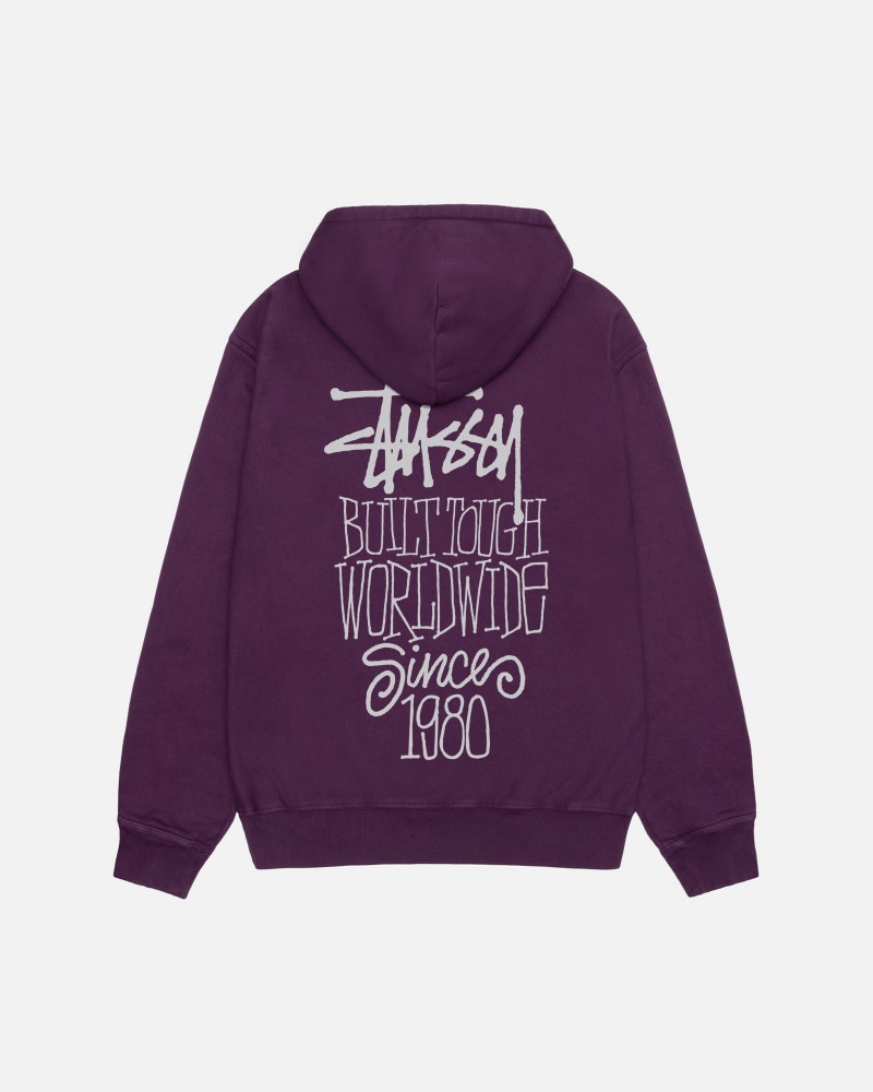 Hanorac cu Gluga Stussy Built Tough Violet | 80213-ESUT