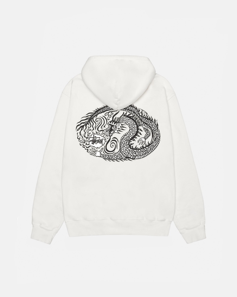 Hanorac cu Gluga Stussy Mosaic Dragon Bej | 14035-SWXN