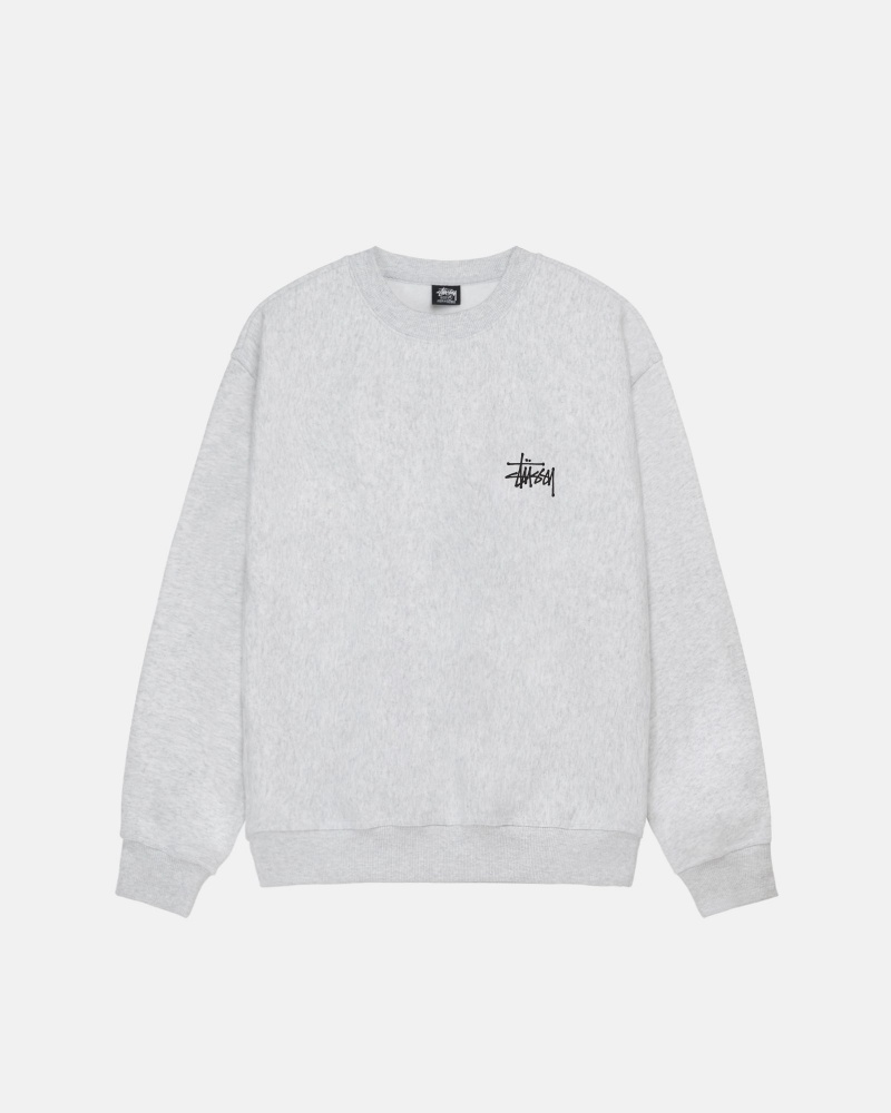 Hanorace Stussy Basic Stüssy Crew Gri | 30859-QYHA