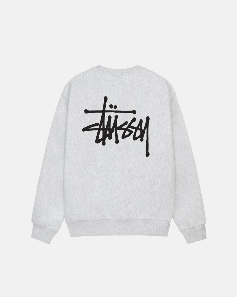 Hanorace Stussy Basic Stüssy Crew Gri | 30859-QYHA