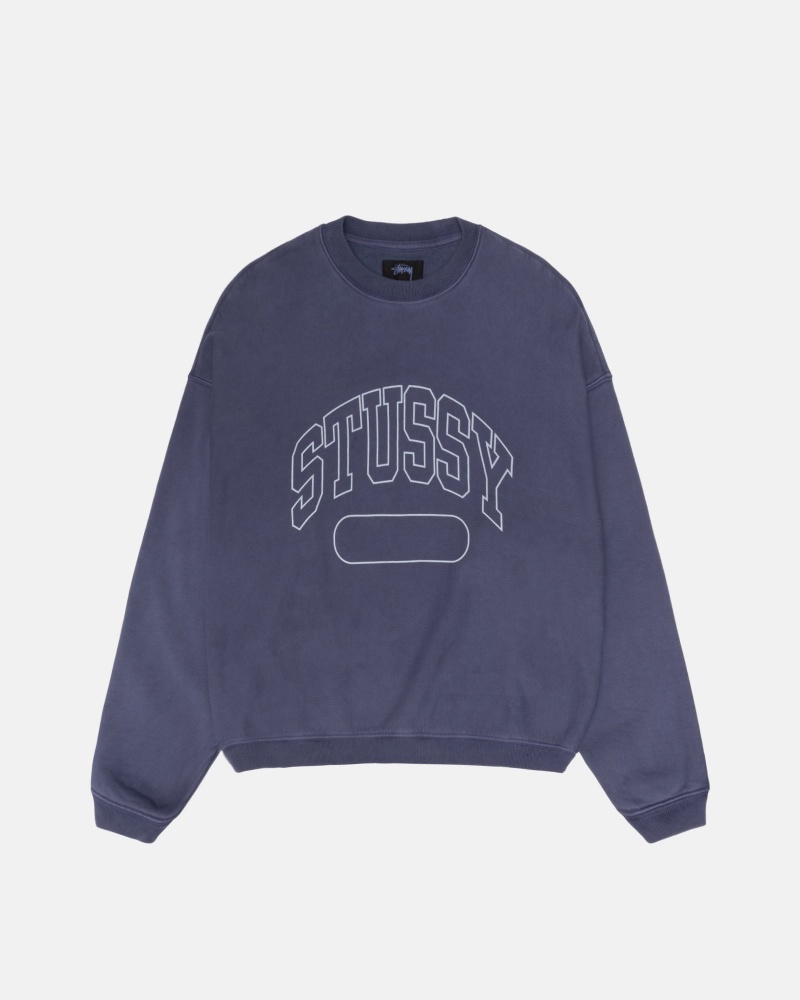 Hanorace Stussy Varsity Oversized Crew Albastri | 27053-SYBU