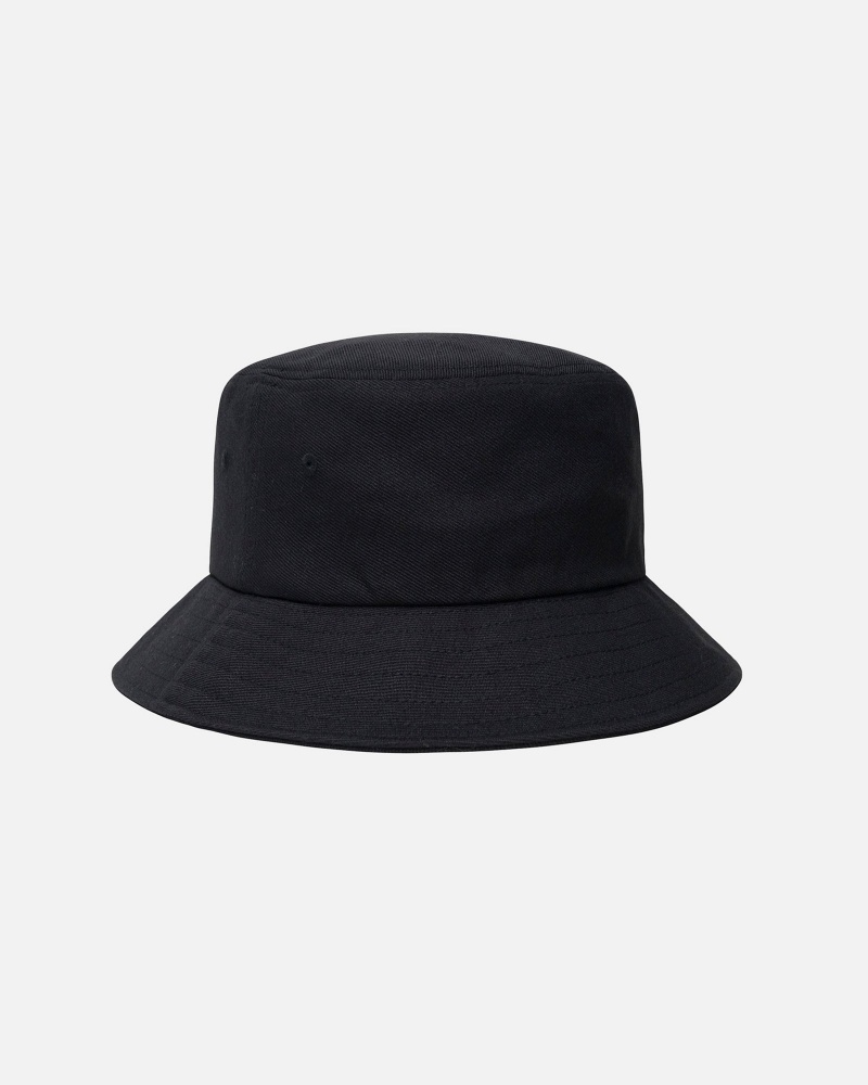 Palarie Stussy Bucket Big Stock Negrii | 70918-CRUL