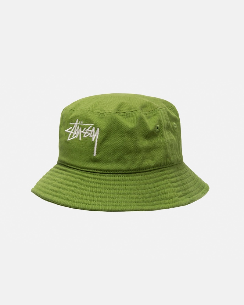 Palarie Stussy Bucket Big Stock Verzi | 23976-SKZH