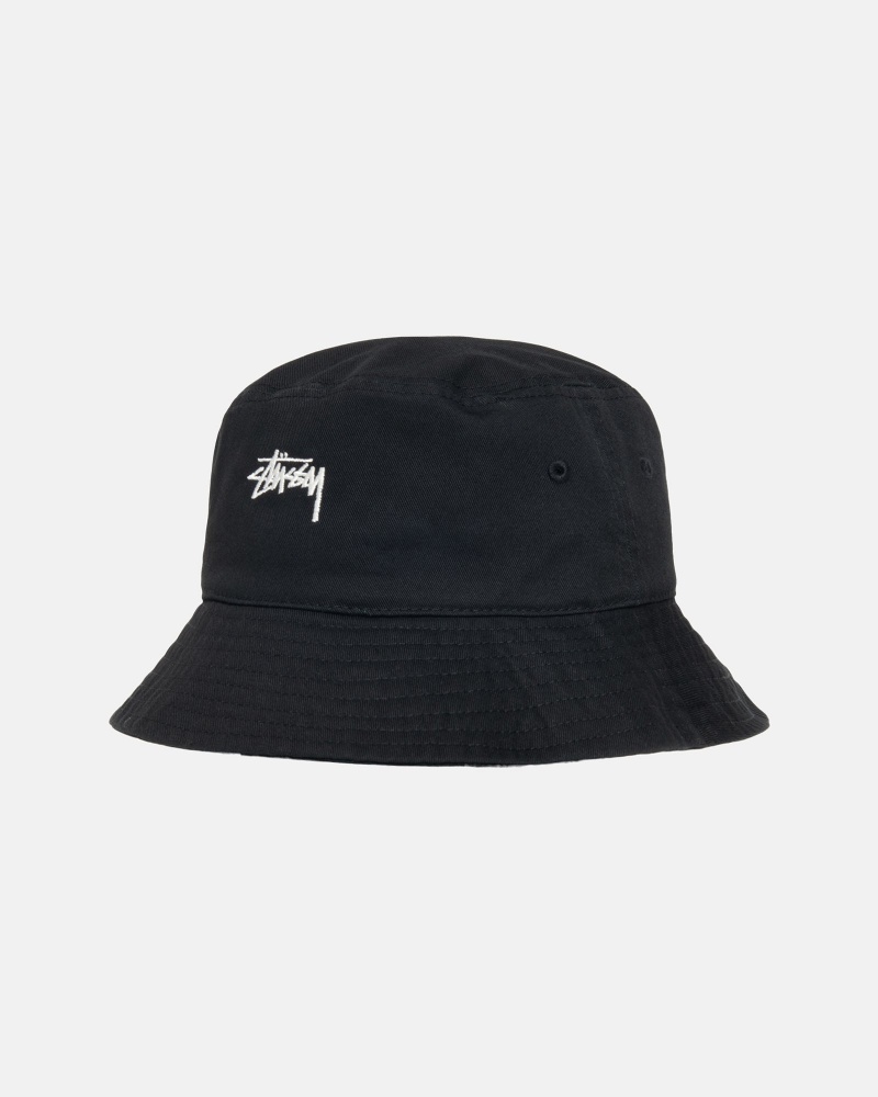 Palarie Stussy Bucket Stock Negrii | 01872-OCBX