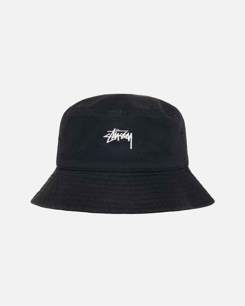 Palarie Stussy Bucket Stock Negrii | 01872-OCBX