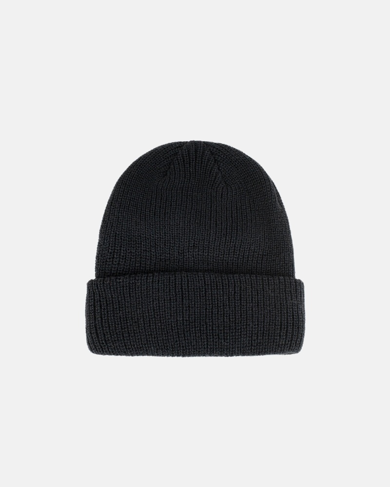 Palarie Stussy Cuff Beanie Basic Negrii | 86152-DUWB