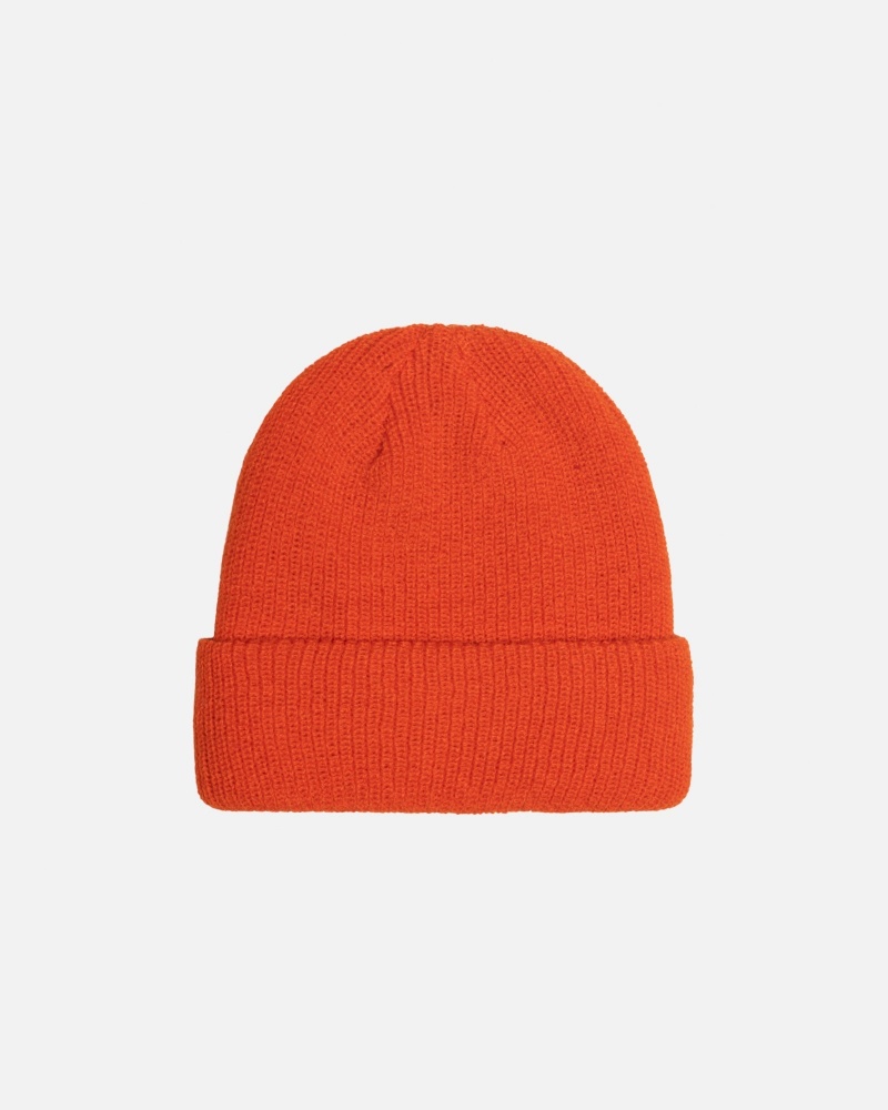 Palarie Stussy Cuff Beanie Basic Portocalii | 48916-SVIE