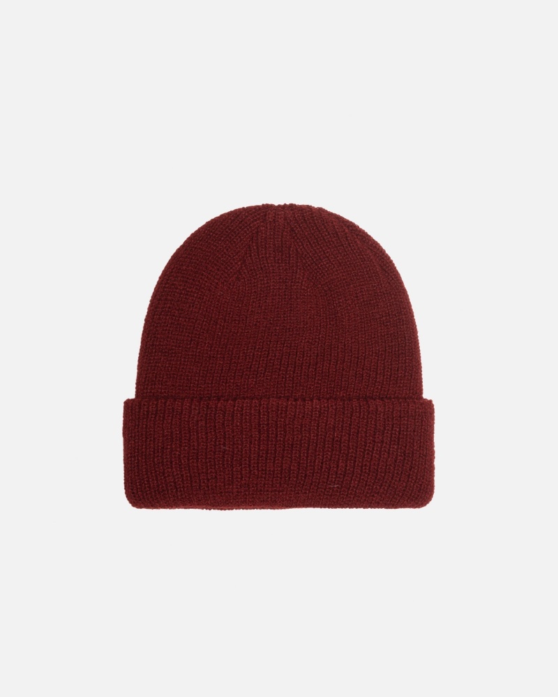 Palarie Stussy Cuff Beanie Basic Rosii Inchis | 27046-VXTZ