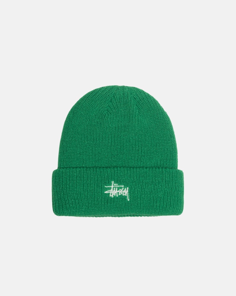 Palarie Stussy Cuff Beanie Basic Verzi | 28754-RXKA