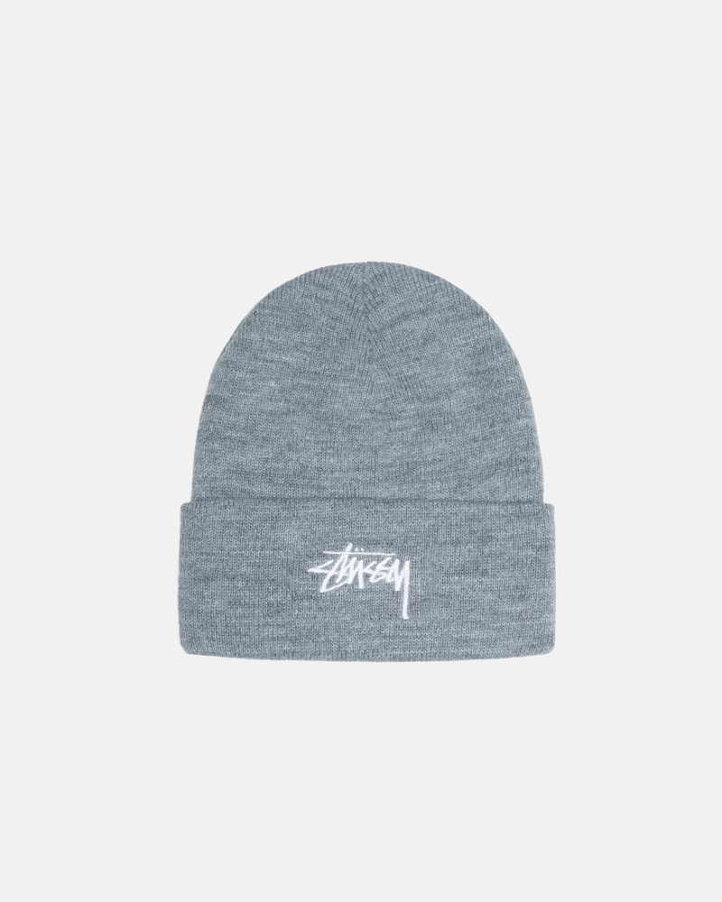 Palarie Stussy Cuff Beanie Stock Gri | 13869-VPBL