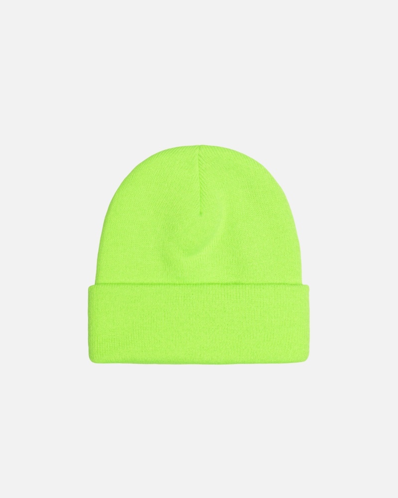 Palarie Stussy Cuff Beanie Stock Verzi | 07368-WSNT