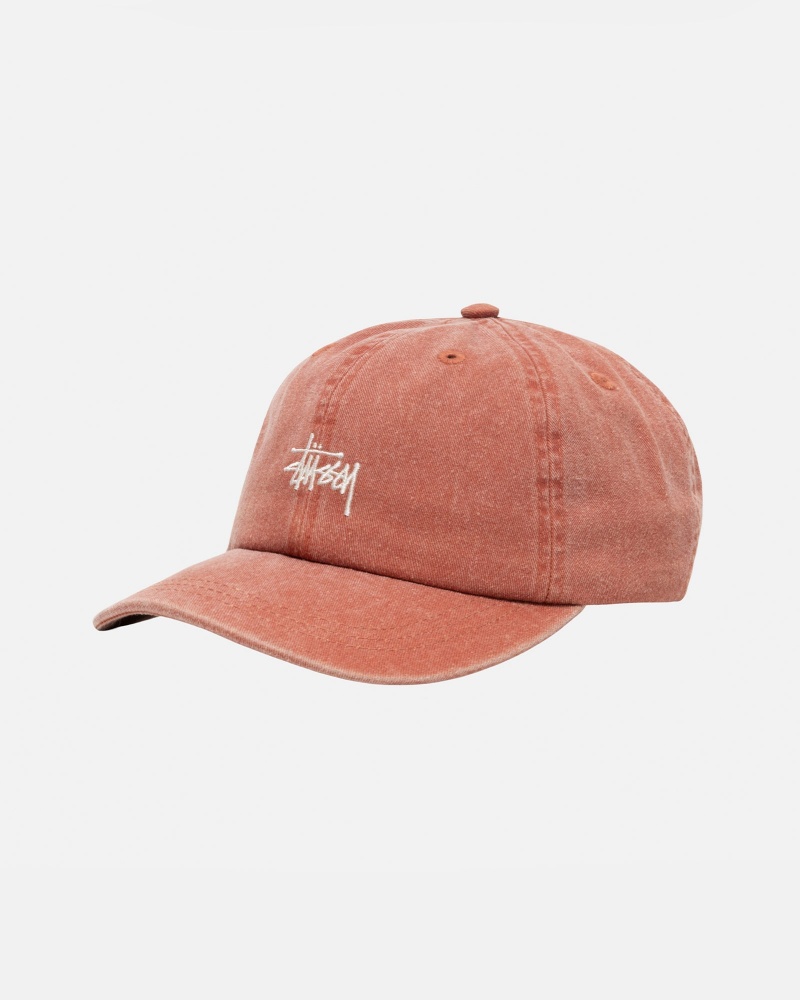 Palarie Stussy Low Pro Basic Washed Strapback Maro | 12435-QFAH