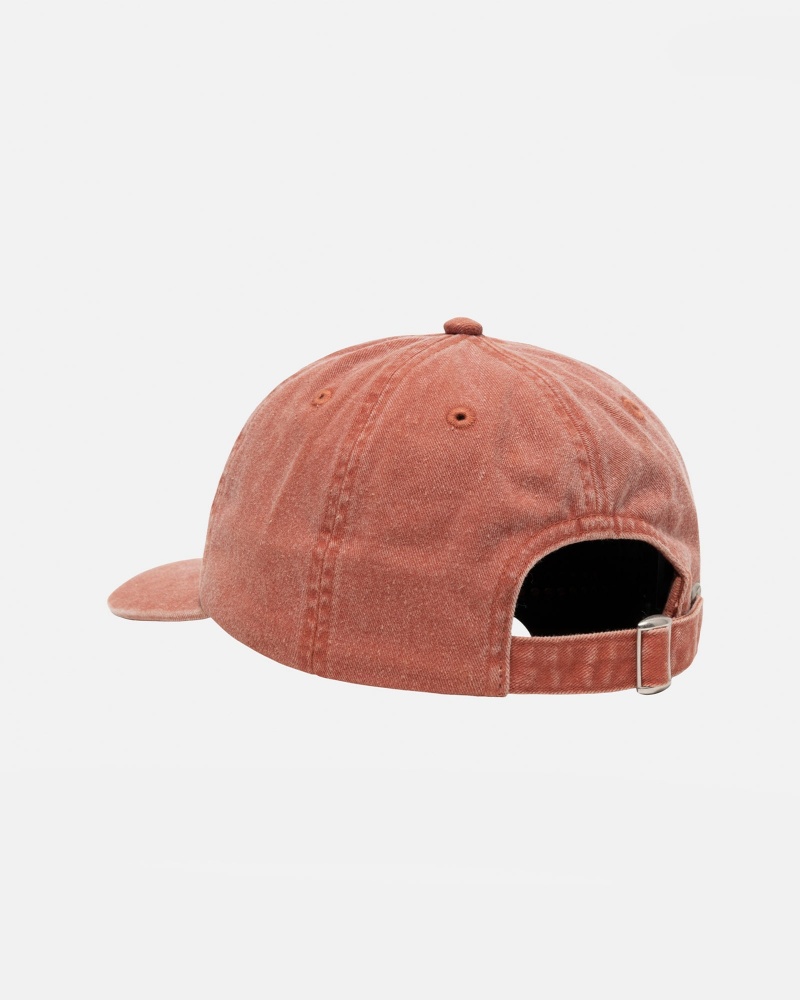 Palarie Stussy Low Pro Basic Washed Strapback Maro | 12435-QFAH