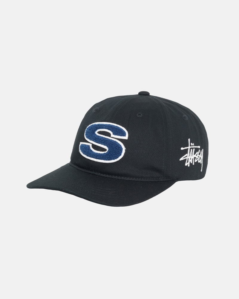 Palarie Stussy Low Pro Chenille S Snapback Negrii | 50478-IXSP