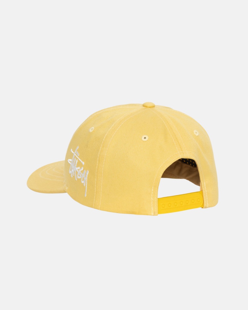 Palarie Stussy Low Pro Chenille S Snapback Muștar | 01963-JEQZ