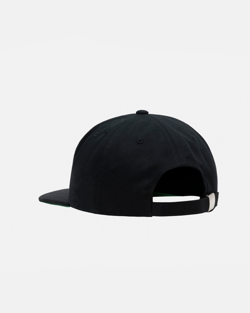 Palarie Stussy Mid-High-Depth Basic Star Strapback Negrii | 34879-EGHT