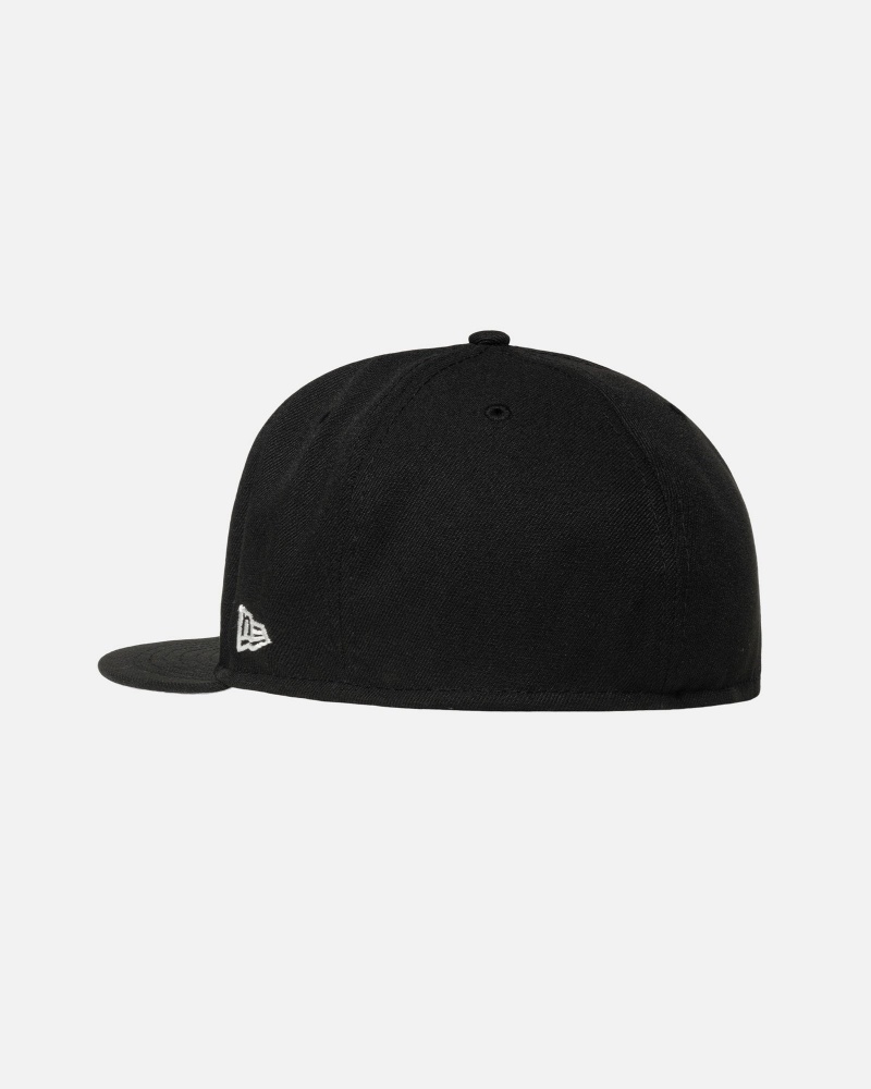 Palarie Stussy New Era 59fifty Curly S Negrii | 52603-GTIM