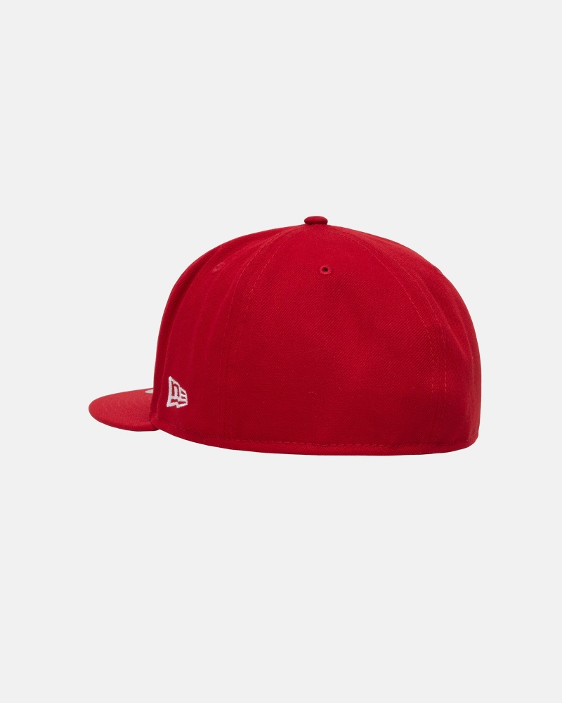 Palarie Stussy New Era 59fifty Curly S Rosii | 97451-GIHE