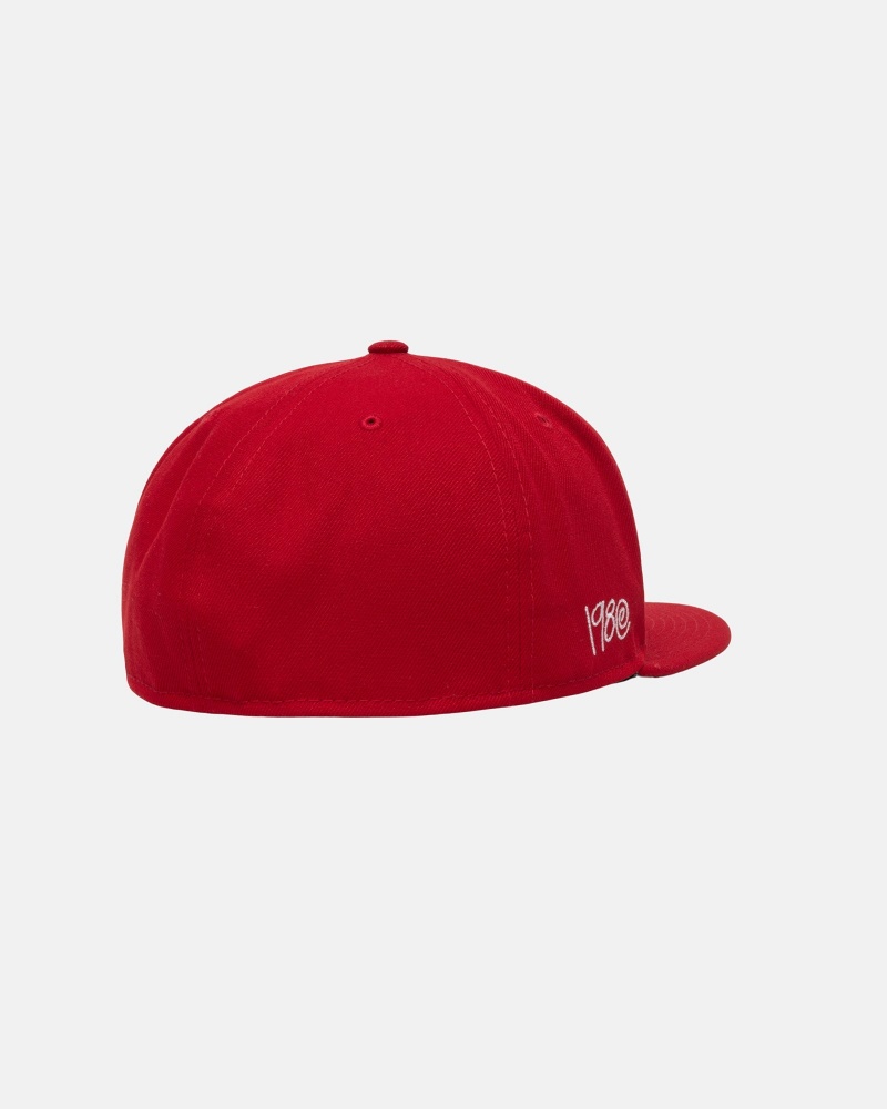 Palarie Stussy New Era 59fifty Curly S Rosii | 97451-GIHE