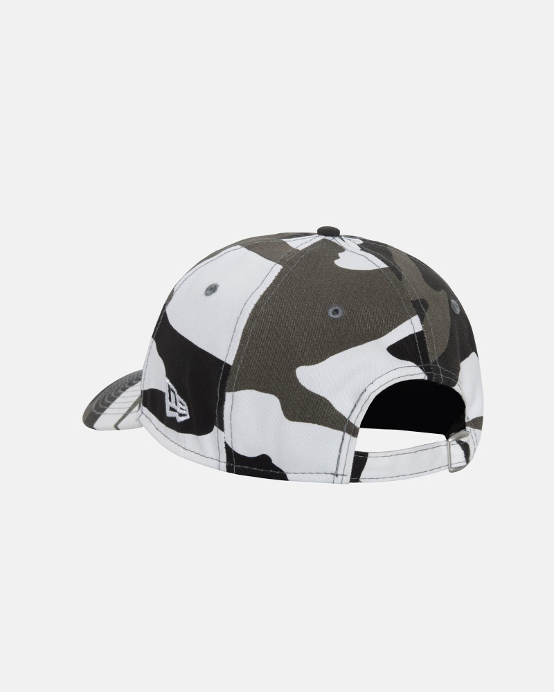 Palarie Stussy New Era 9twenty Basic Strapback Albi Camuflaj | 56871-BYRV