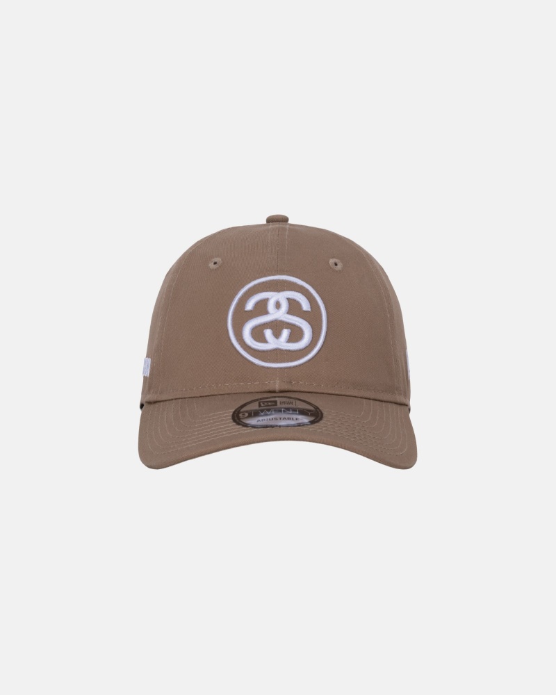 Palarie Stussy New Era 9twenty Ss Link Strapback Kaki | 52741-BOLX