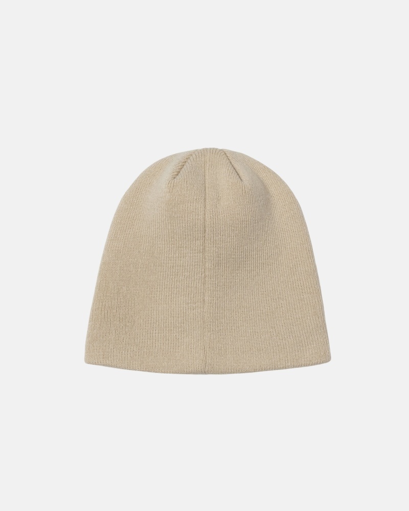 Palarie Stussy Skullcap Basic Albi | 01769-JLMQ