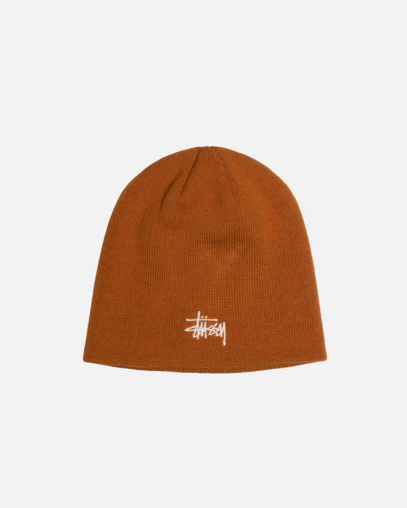 Palarie Stussy Skullcap Basic Portocalii | 82543-QUZD