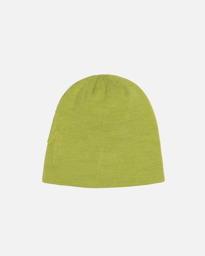 Palarie Stussy Skullcap Embossed Smooth Stock Verzi Deschis | 43601-IOHP