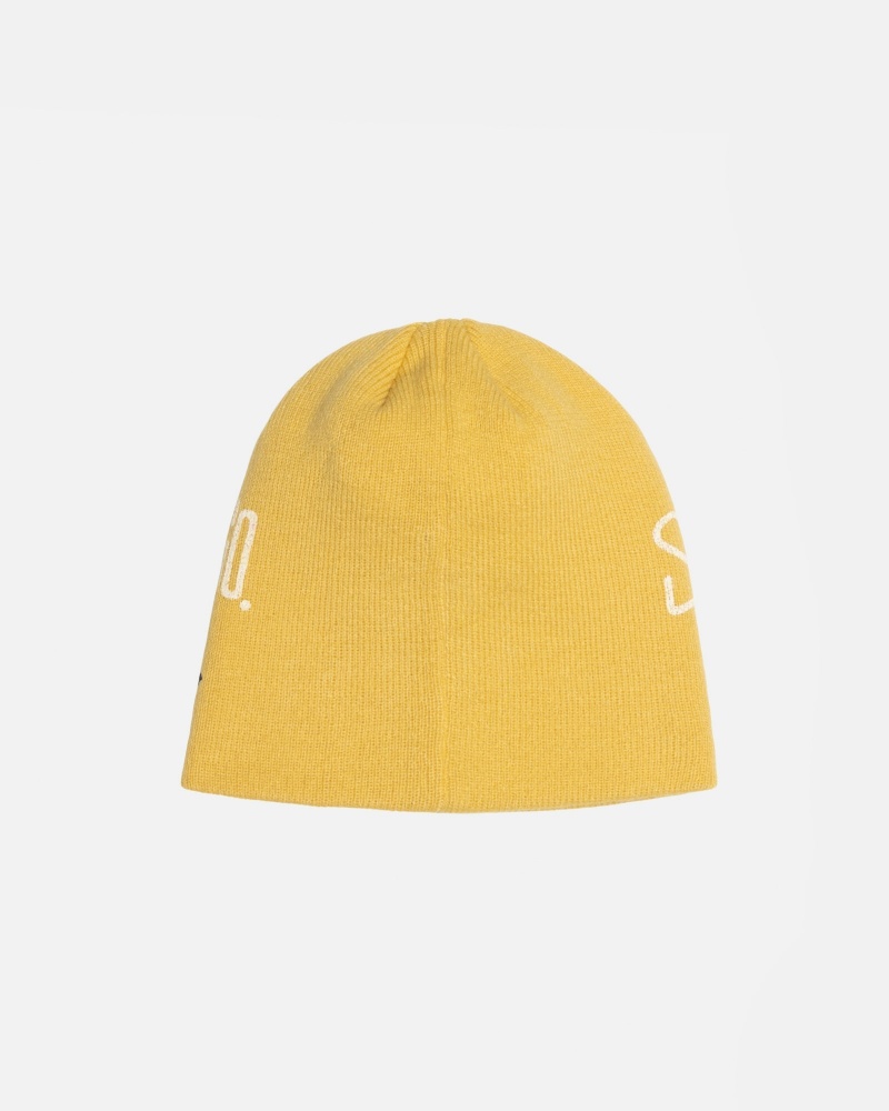 Palarie Stussy Skullcap Workgear Print Muștar | 12793-DPYC