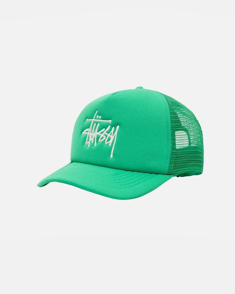 Palarie Stussy Trucker Big Basic Snapback Verzi | 71560-JFTG