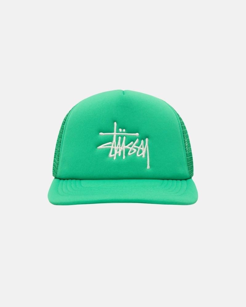 Palarie Stussy Trucker Big Basic Snapback Verzi | 71560-JFTG