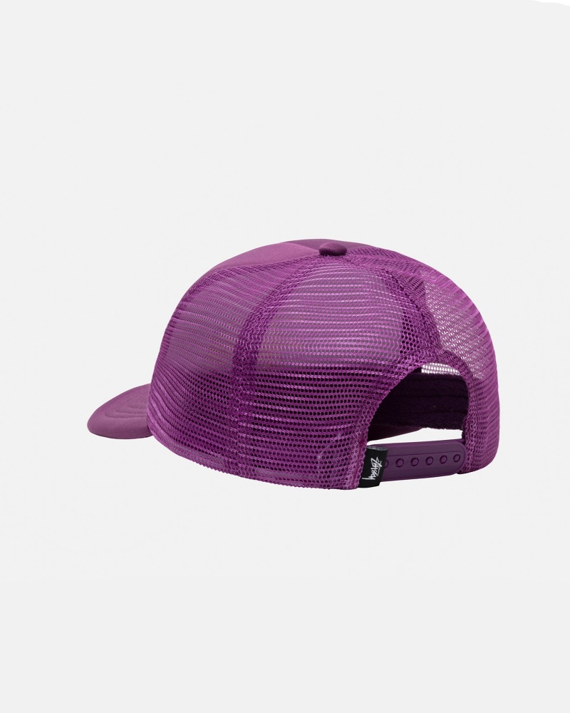 Palarie Stussy Trucker Big Basic Snapback Violet | 47692-WZUG