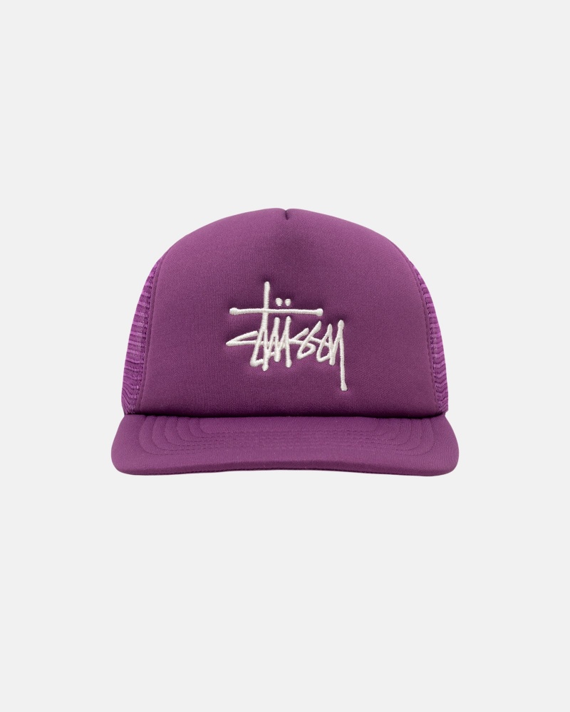 Palarie Stussy Trucker Big Basic Snapback Violet | 47692-WZUG