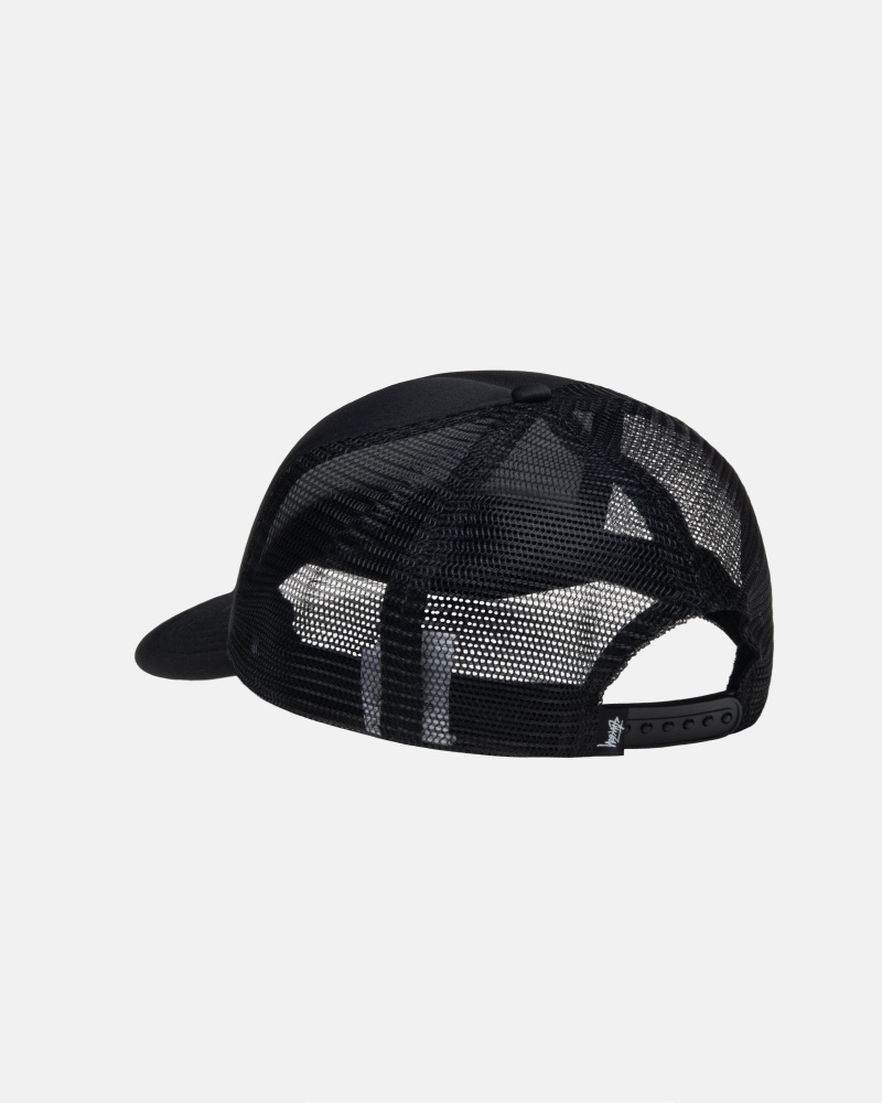 Palarie Stussy Trucker Ss-Link Snapback Negrii | 45320-VOUP