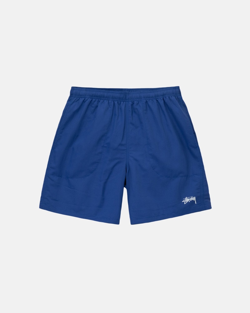 Pantaloni Scurti Stussy Apa Stock Albastri Inchis | 02319-XSFI