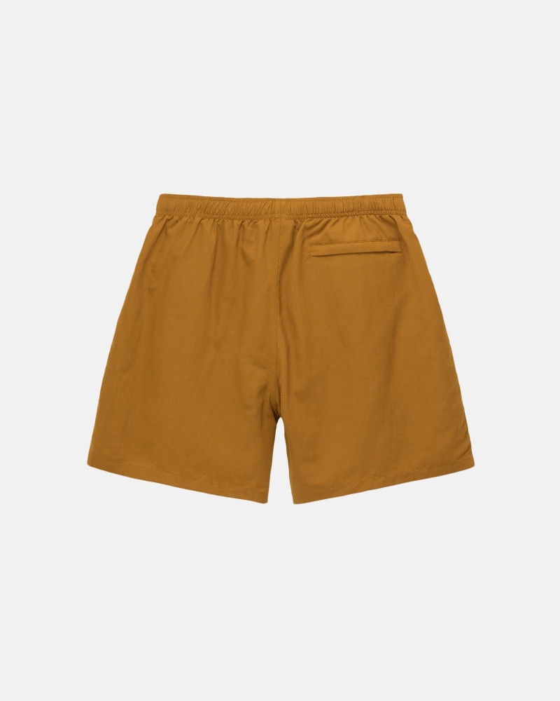 Pantaloni Scurti Stussy Apa Stock Galbeni Inchis | 10597-EHKC