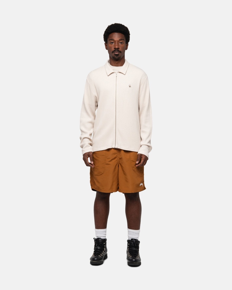 Pantaloni Scurti Stussy Apa Stock Galbeni Inchis | 10597-EHKC