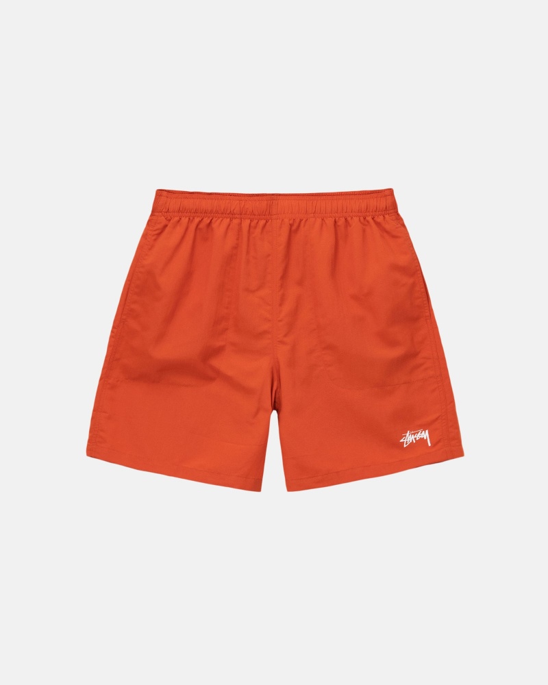 Pantaloni Scurti Stussy Apa Stock Portocalii | 75148-SNPG