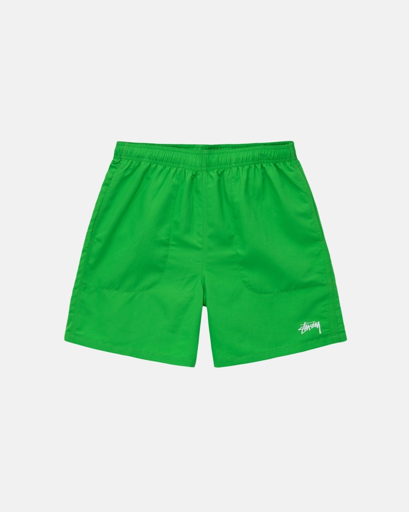 Pantaloni Scurti Stussy Apa Stock Verzi | 74062-KQWN