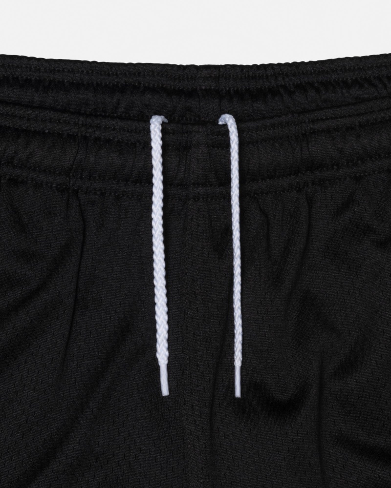 Pantaloni Scurti Stussy Mesh Big Basic Negrii | 50721-IVRJ