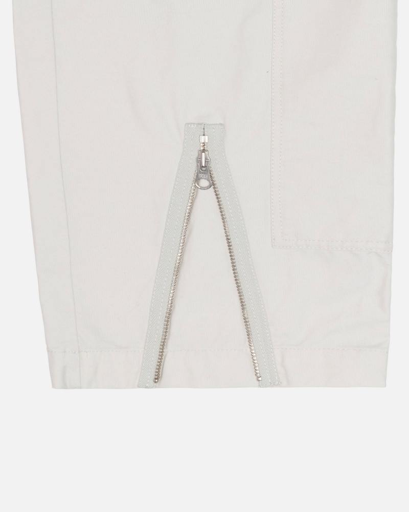 Pantaloni Stussy Nyco Flight Albi | 12736-IXCA