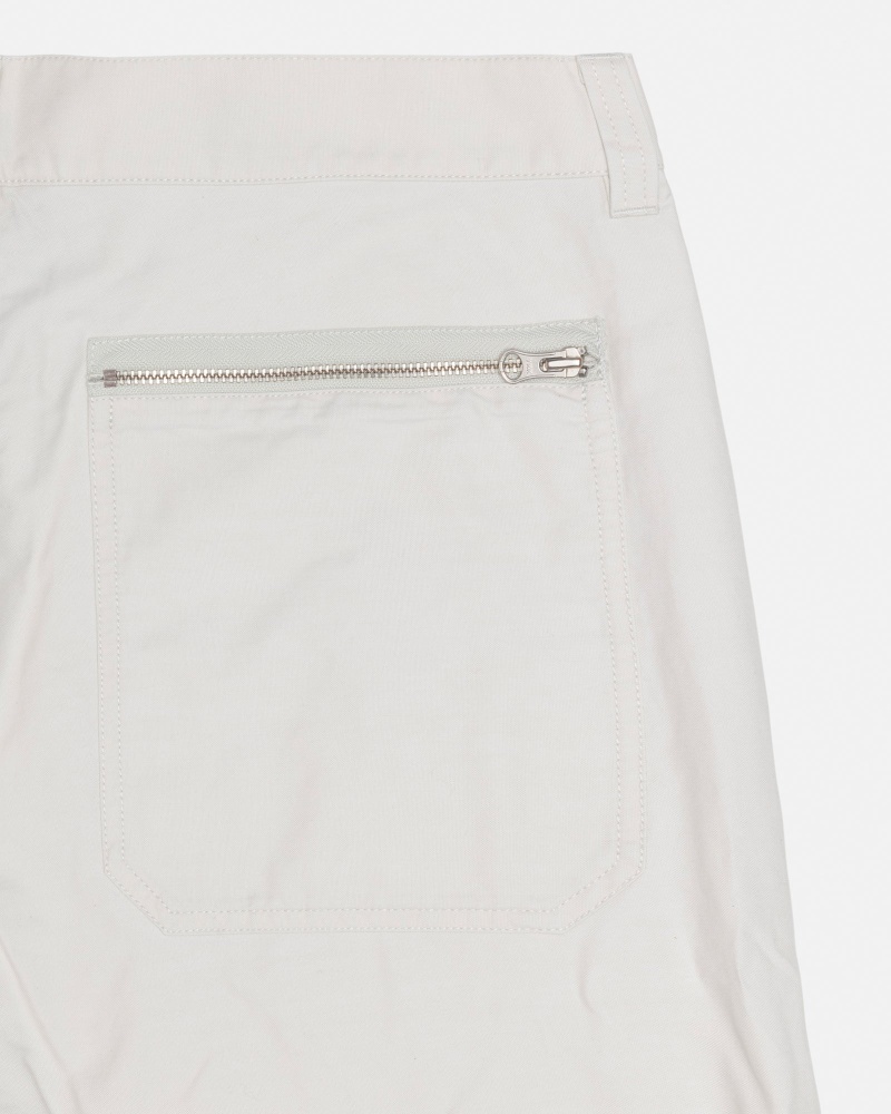 Pantaloni Stussy Nyco Flight Albi | 12736-IXCA