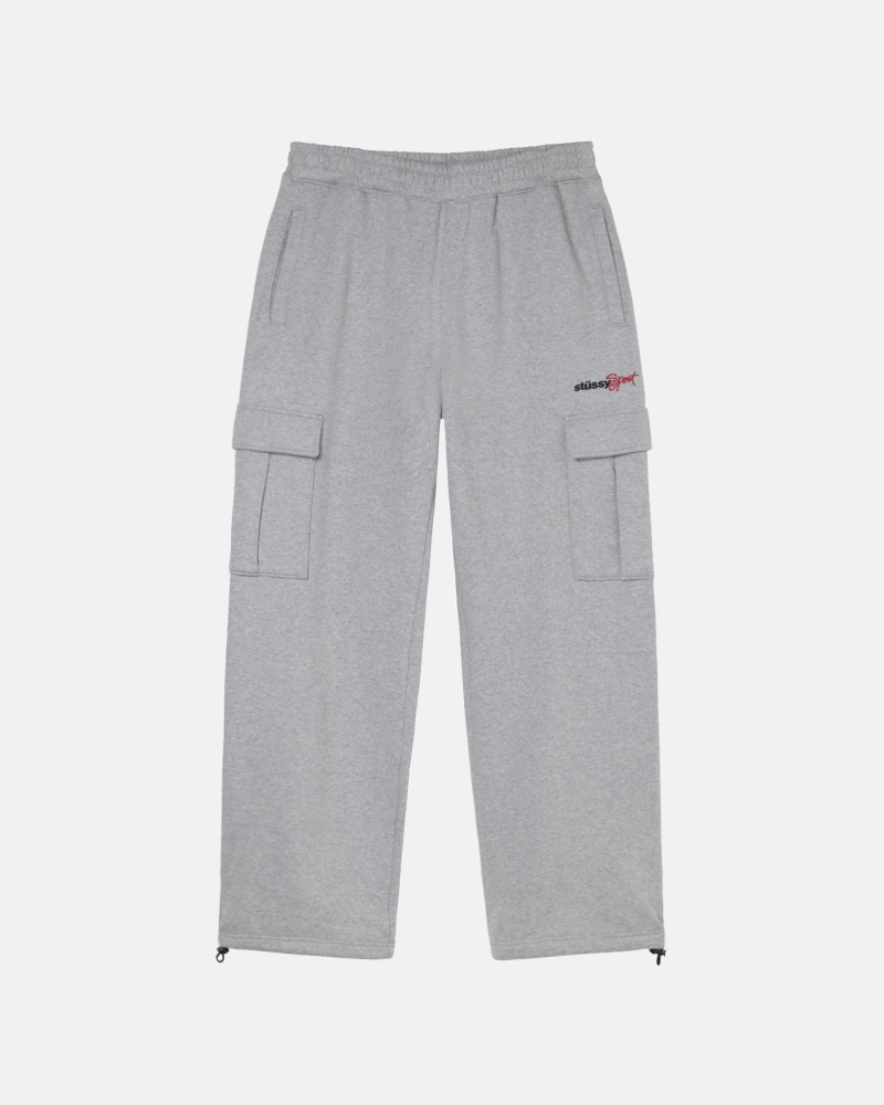 Pantaloni Stussy Sport Cargo Fleece Gri | 26450-NCRL