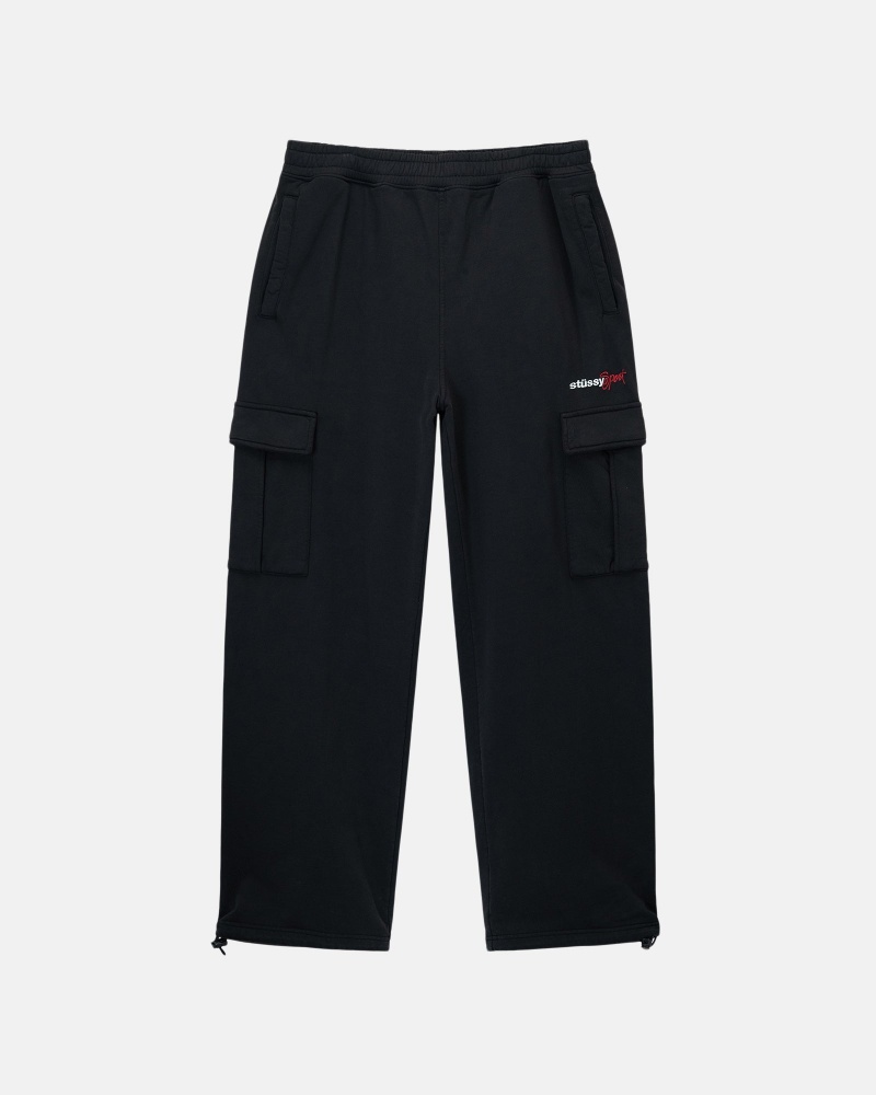 Pantaloni Stussy Sport Cargo Fleece Negrii | 21379-LRUE